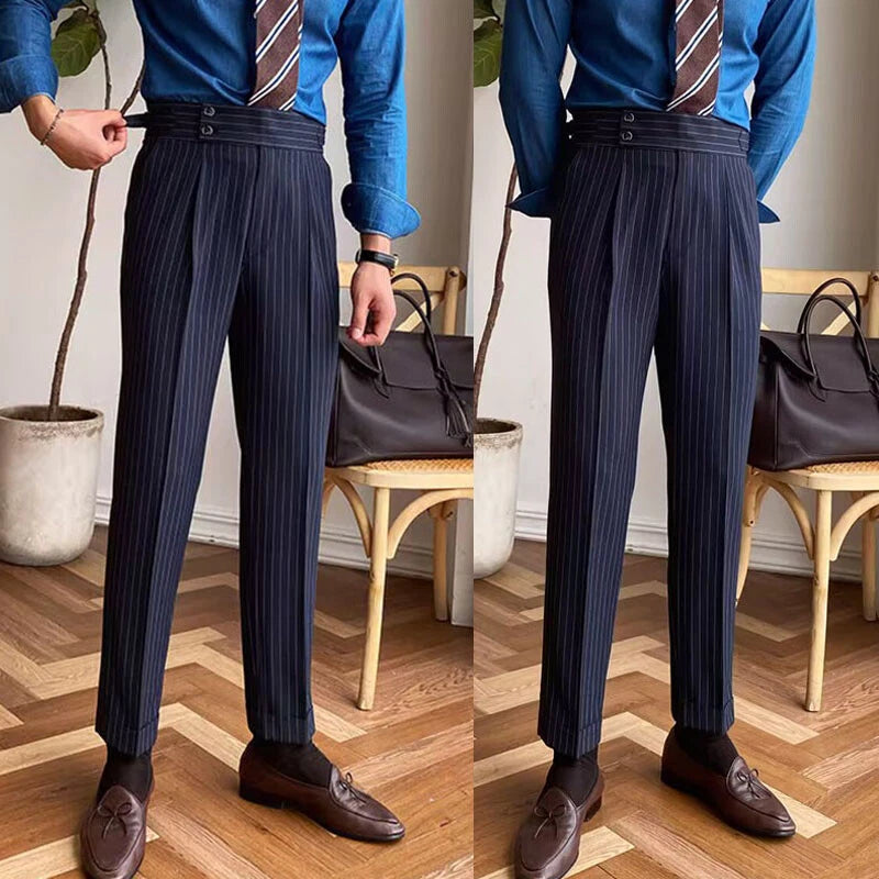 Tokyo Stitch men Navy Blue cotton Gurkha pant
