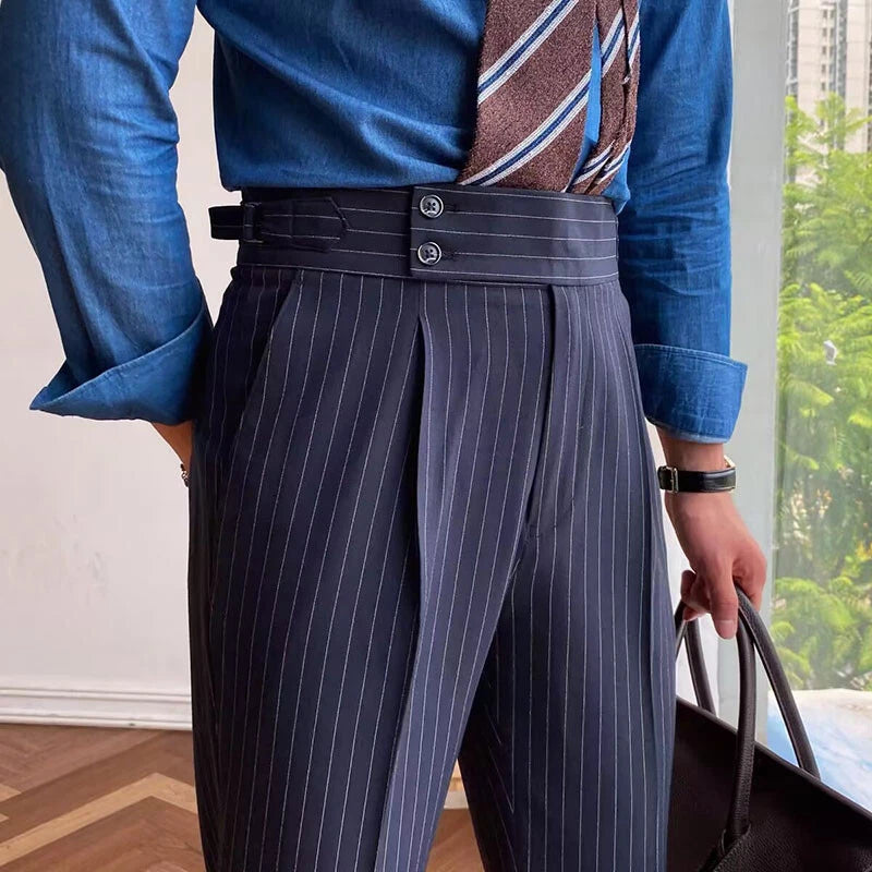Tokyo Stitch men Navy Blue cotton Gurkha pant