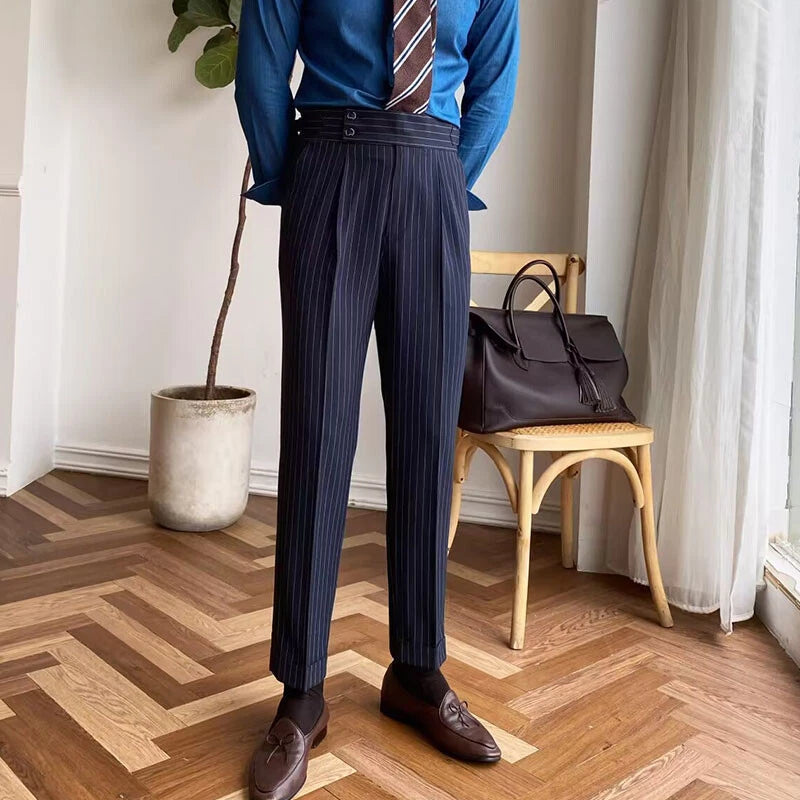 Tokyo Stitch men Navy Blue cotton Gurkha pant