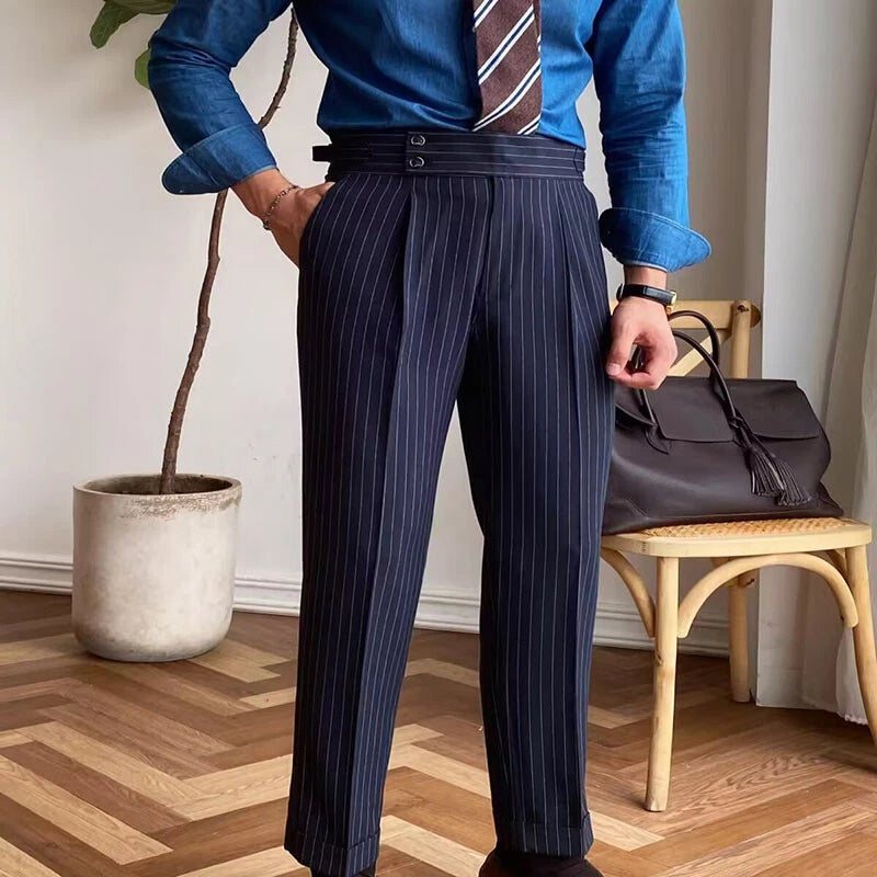 Tokyo Stitch men Navy Blue cotton Gurkha pant