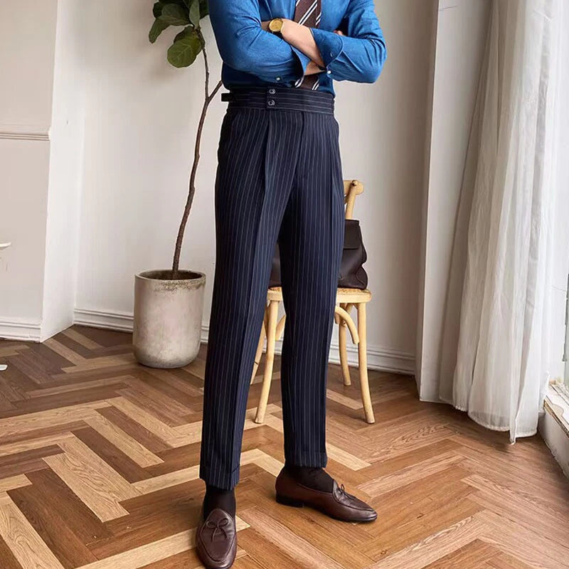 Tokyo Stitch men Navy Blue cotton Gurkha pant
