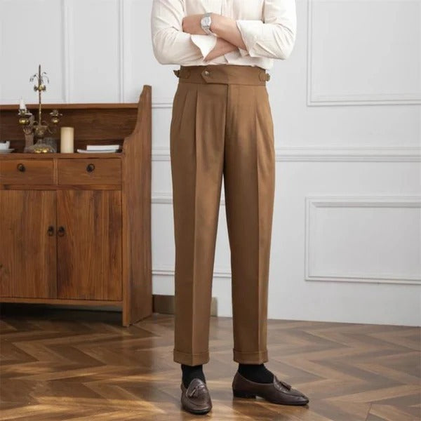 Tokyo Stitch men Brown color cotton Gurkha pant