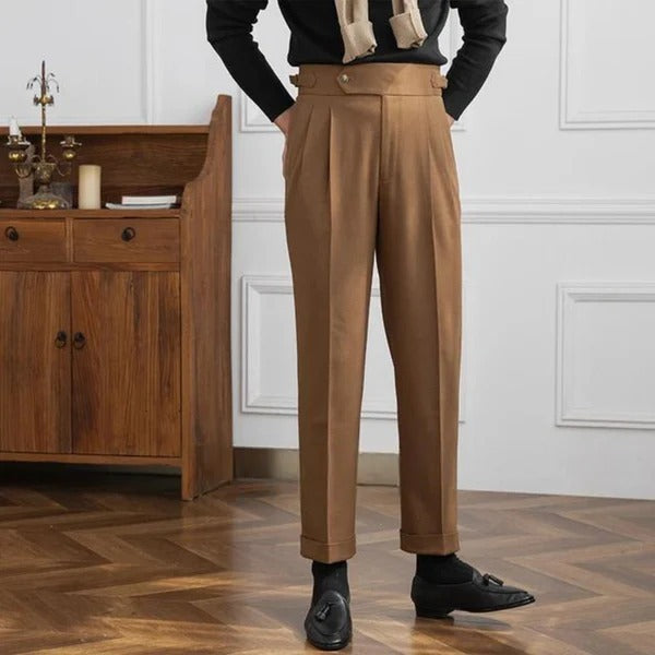 Tokyo Stitch men Brown color cotton Gurkha pant