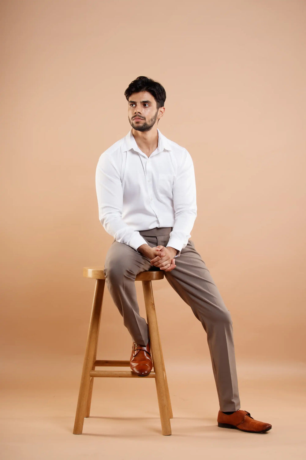Tokyo Stitch men Brown cotton Gurkha pant
