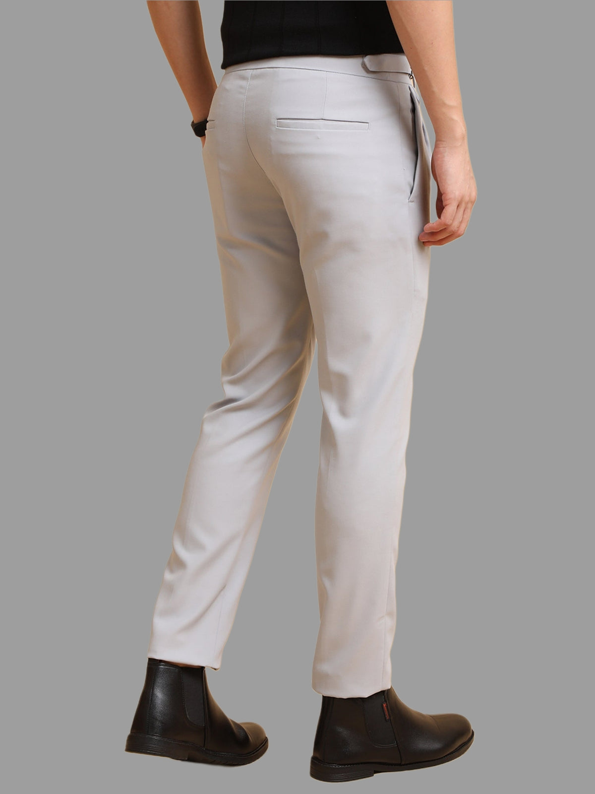 Tokyo Stitch men Light Grey cotton Gurkha pant