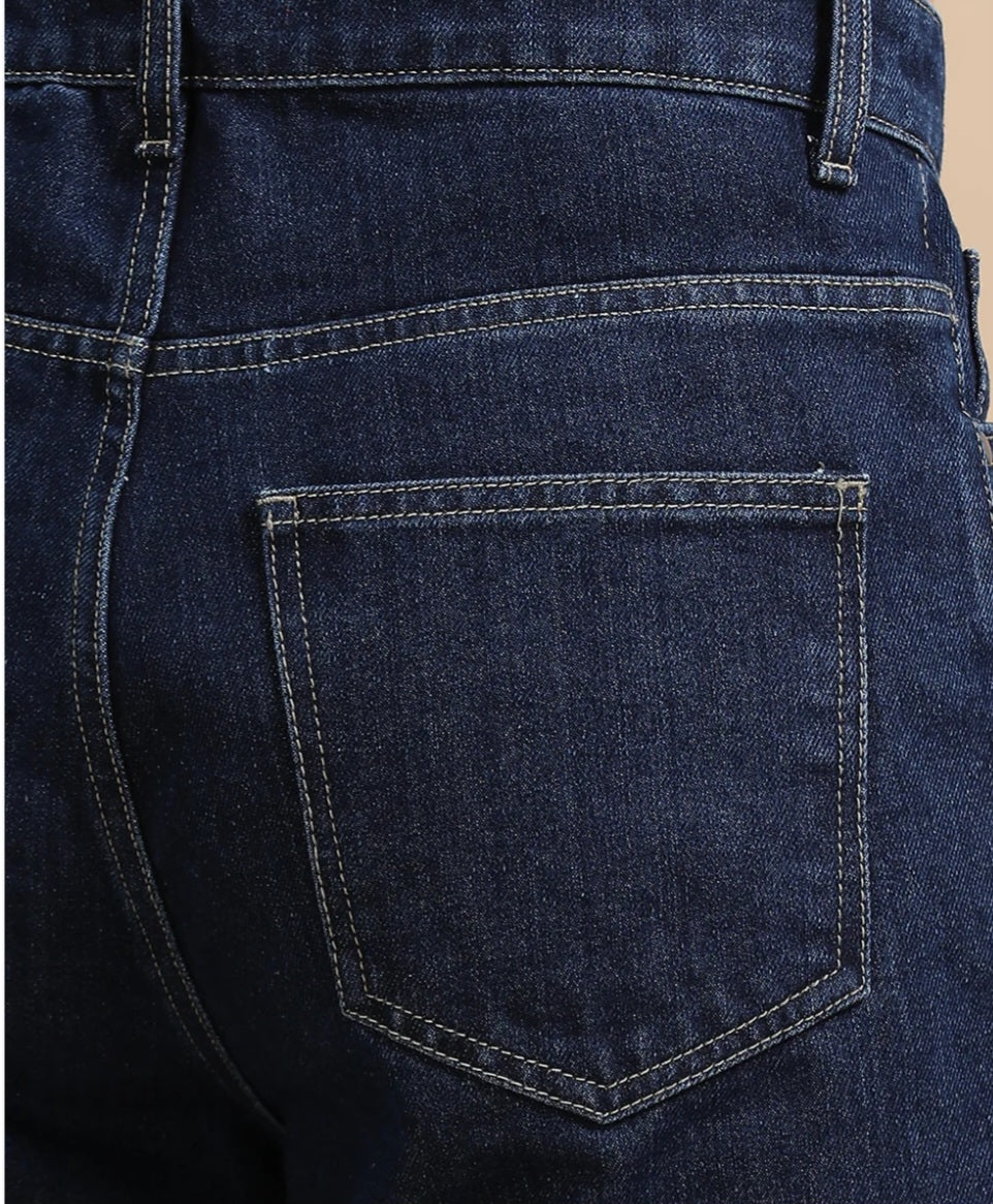 The BlueVibe dark blue denim cargo for men