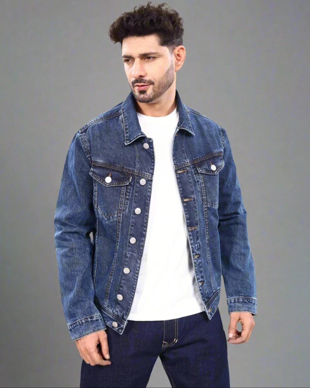 Tokyo Stitch indigo blue men jacket for men