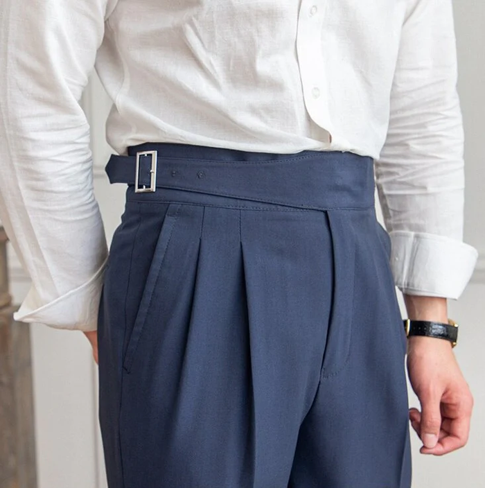 Tokyo Stitch men Navy Blue cotton Gurkha pant