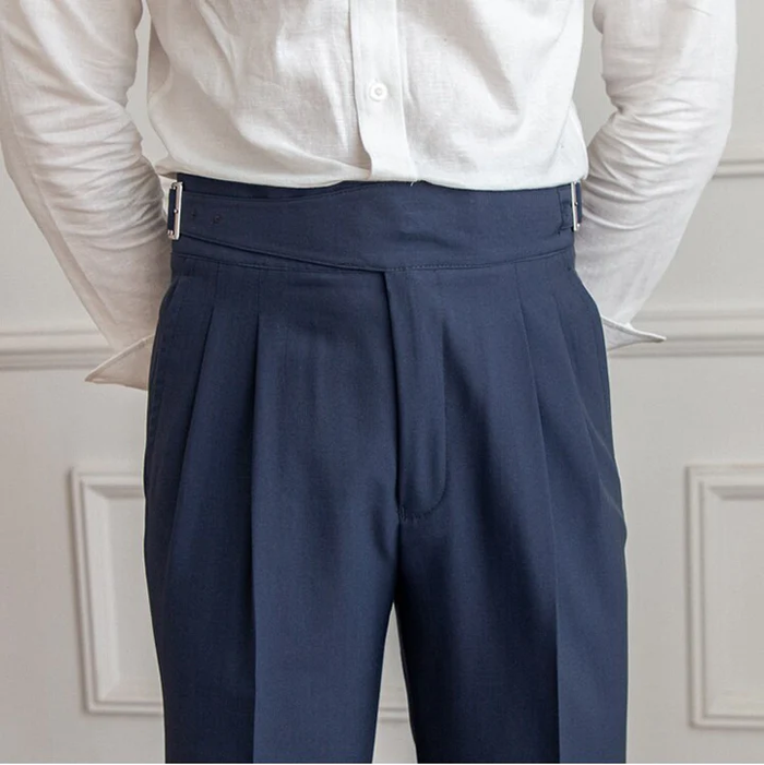 Tokyo Stitch men Navy Blue cotton Gurkha pant