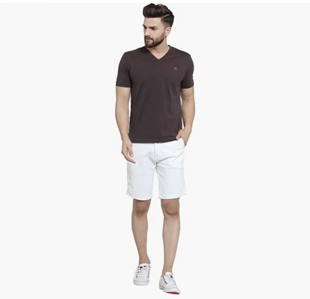 Tokyo Stitch cotton denim stretchable white men short
