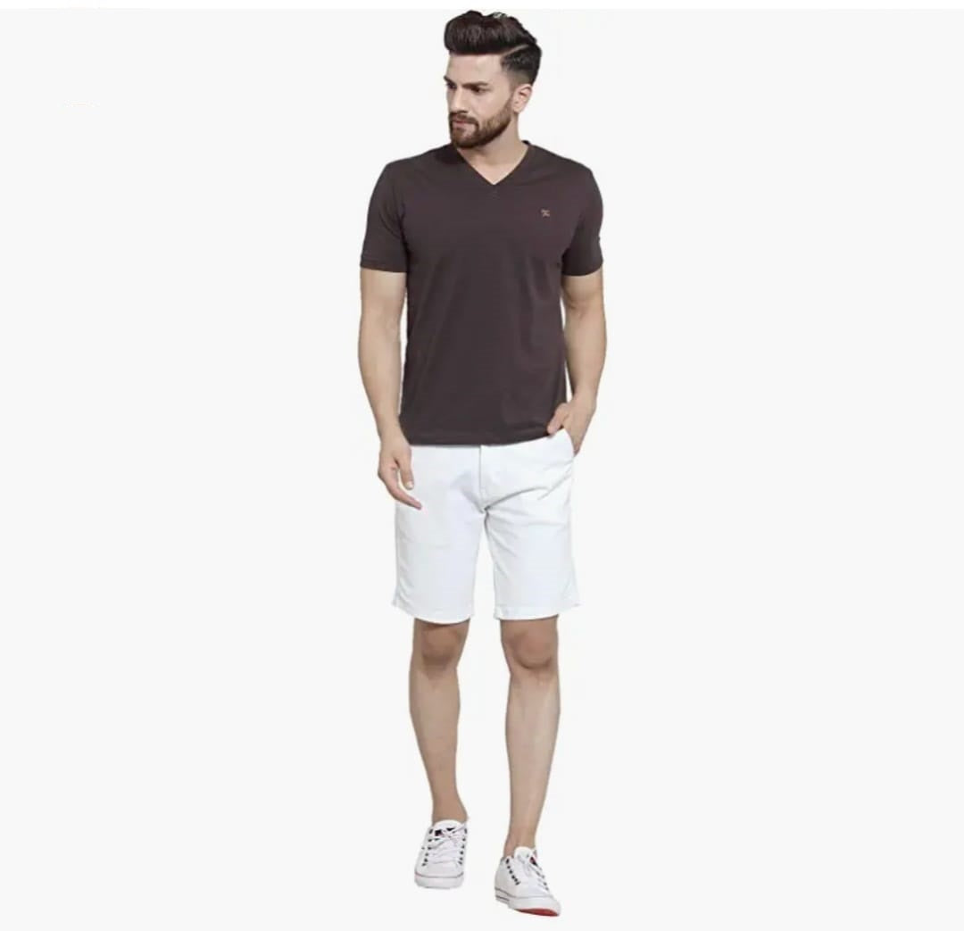 Tokyo Stitch cotton denim stretchable white men short