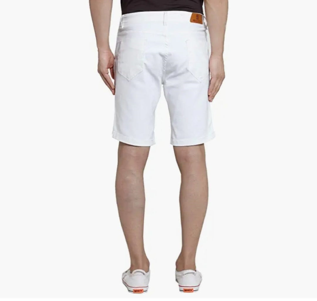 Tokyo Stitch cotton denim stretchable white men short