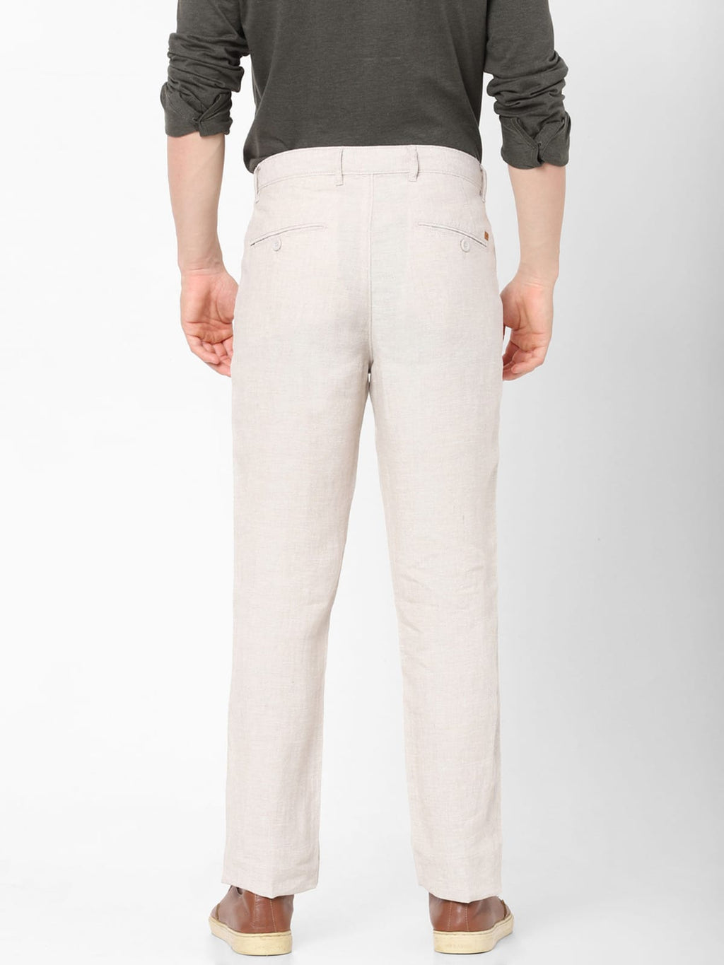 Tokyo Stitch off white color trouser for men