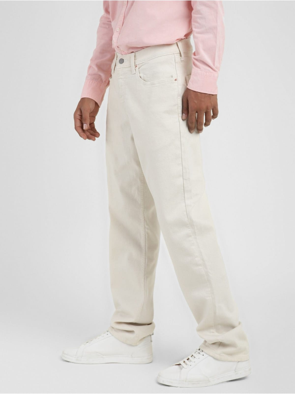 Tokyo Stitch off white color trouser for men