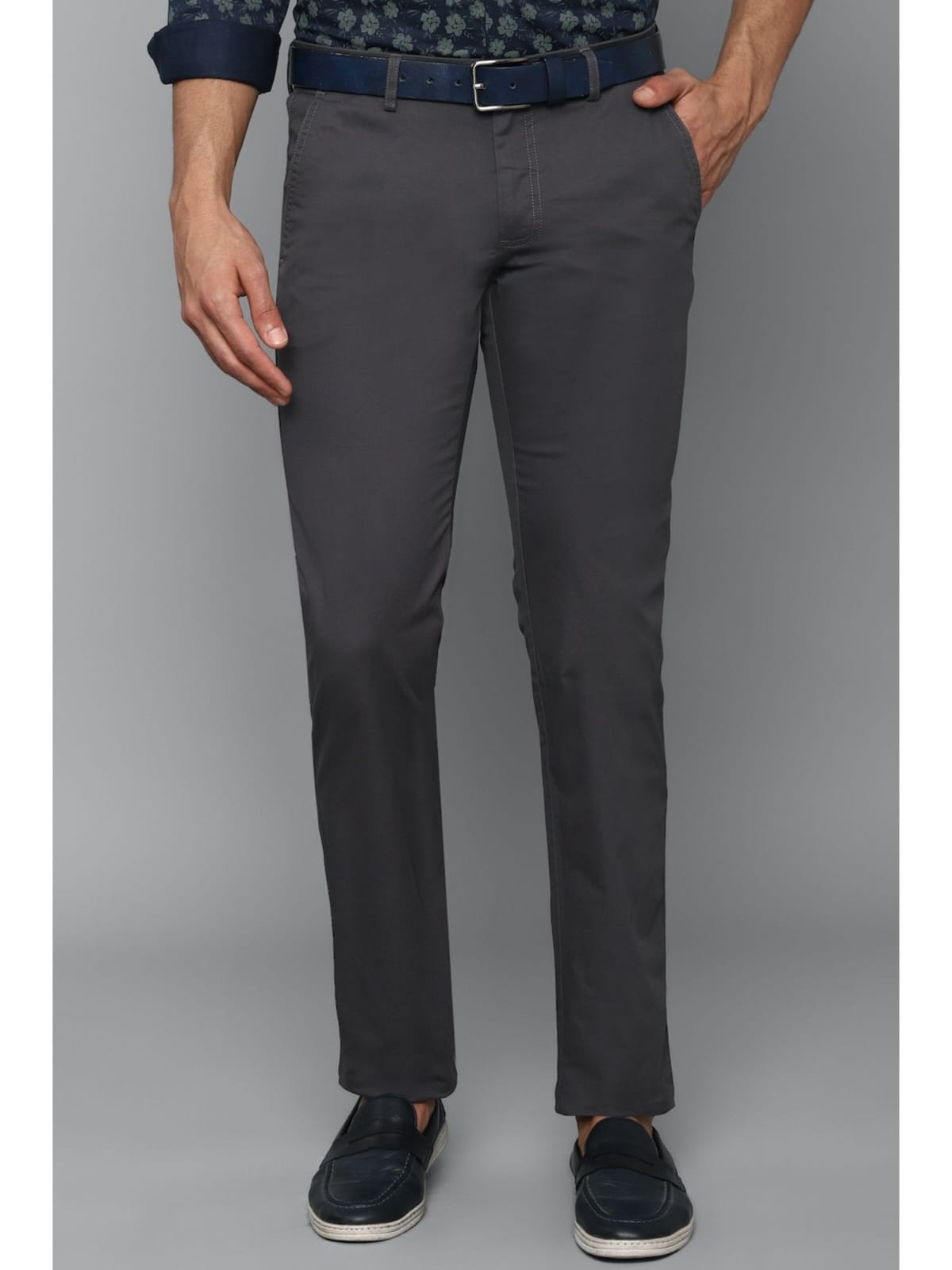 Tokyo Stitch dark grey color trouser for men