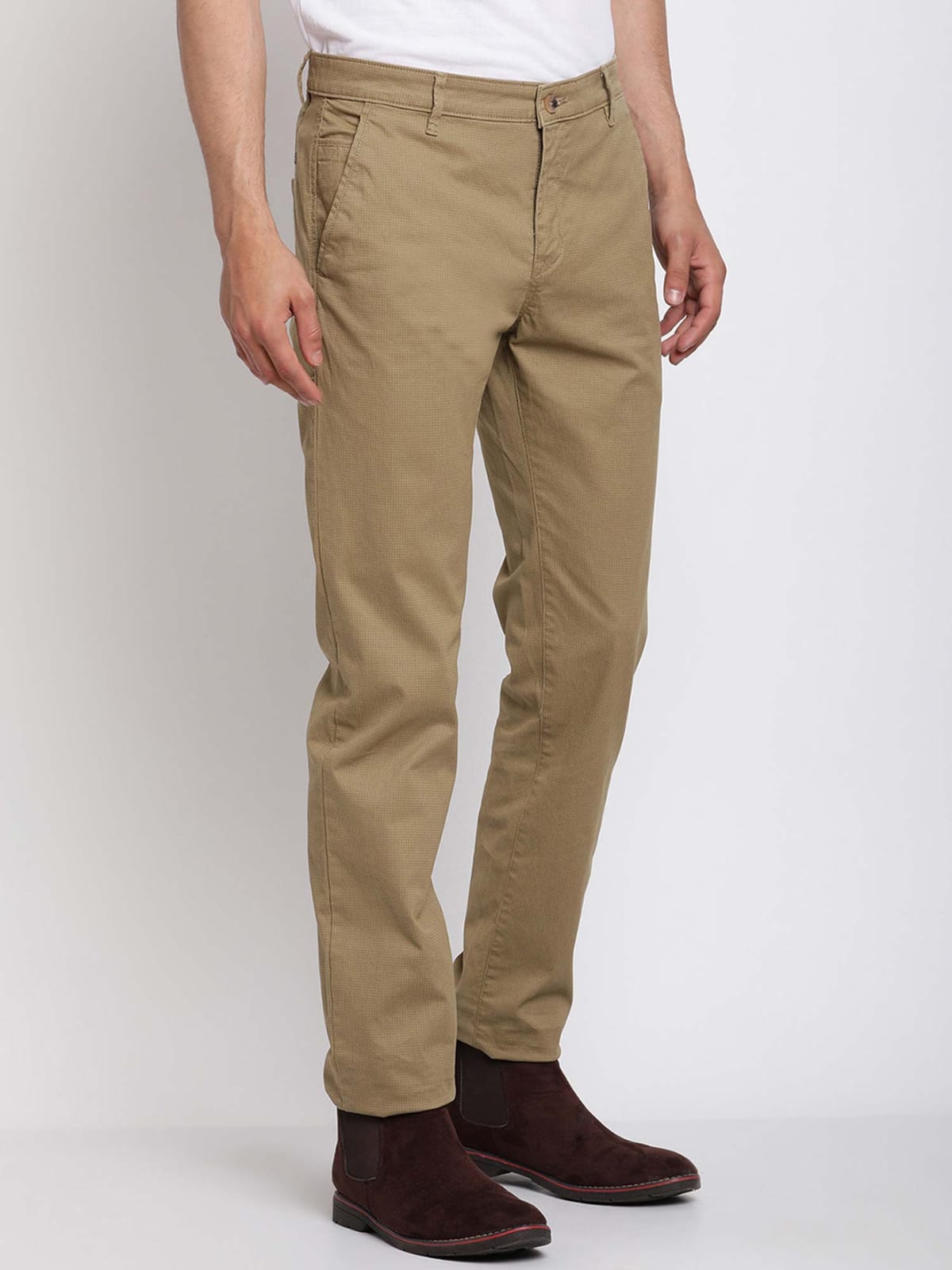 Tokyo Stitch Light Brown color trouser for men