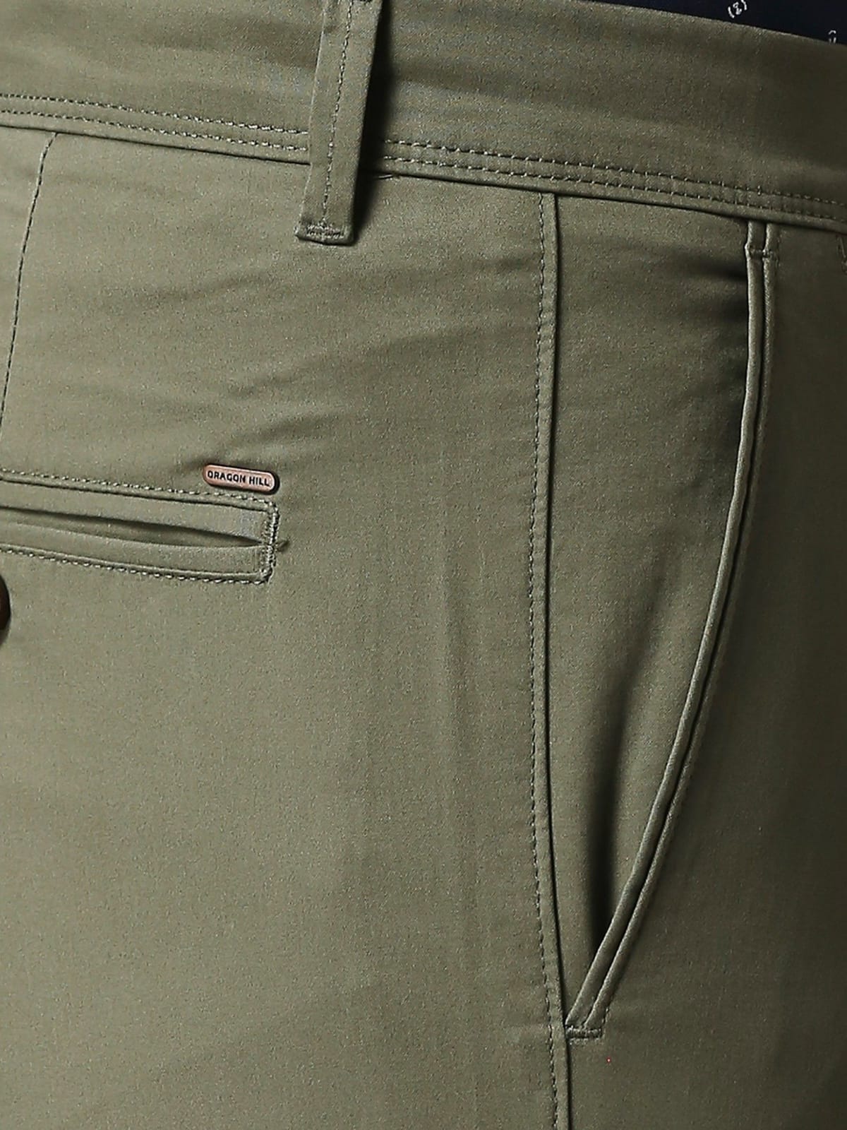 Tokyo Stitch Olive green color trouser for men
