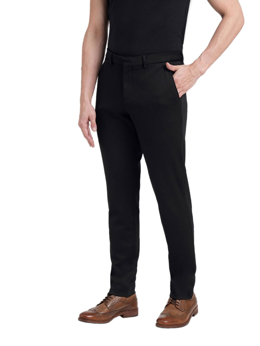 Tokyo Stitch black color trouser for men