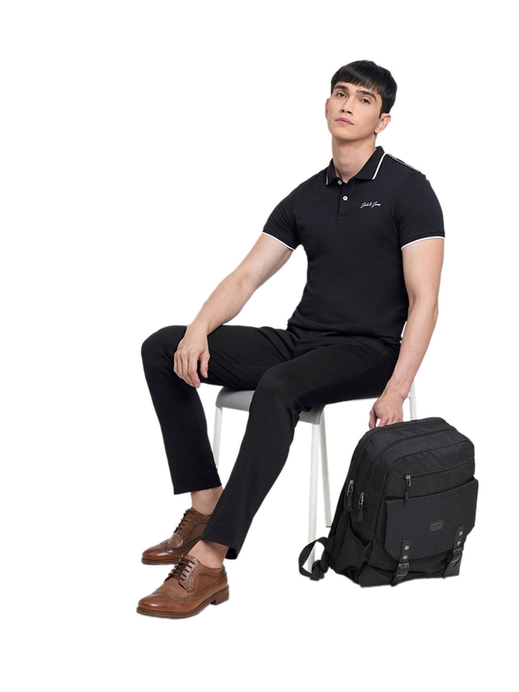 Tokyo Stitch black color trouser for men
