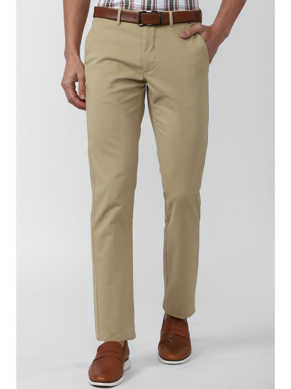 Tokyo Stitch khaki color trouser for men
