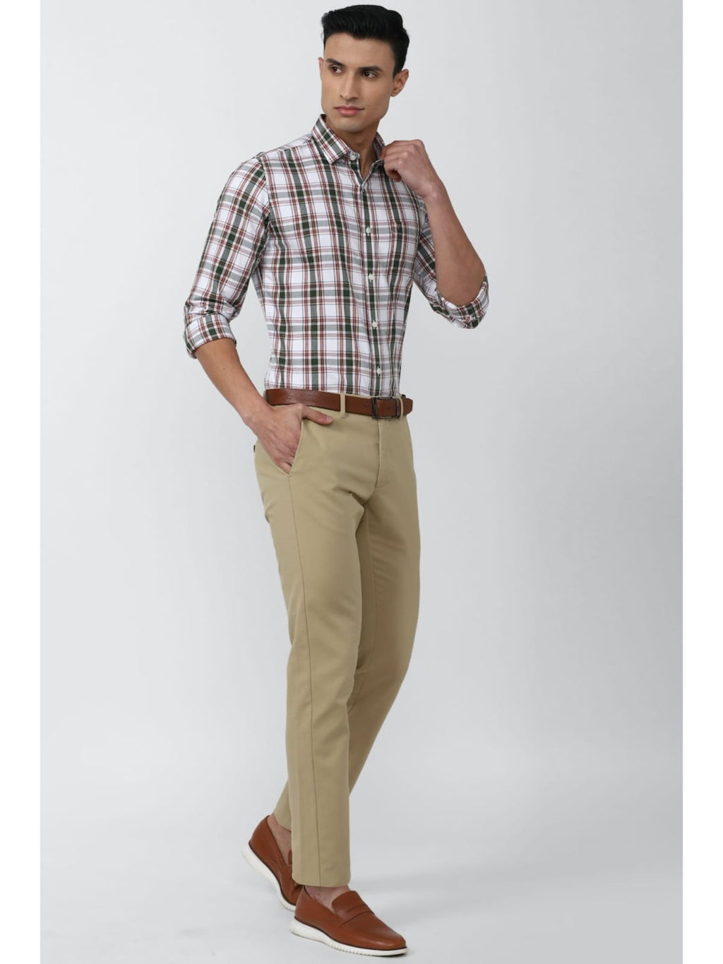 Tokyo Stitch khaki color trouser for men