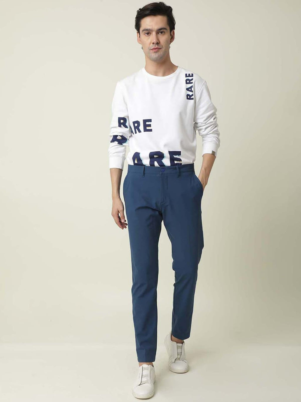 Tokyo Stitch blue color trouser for men