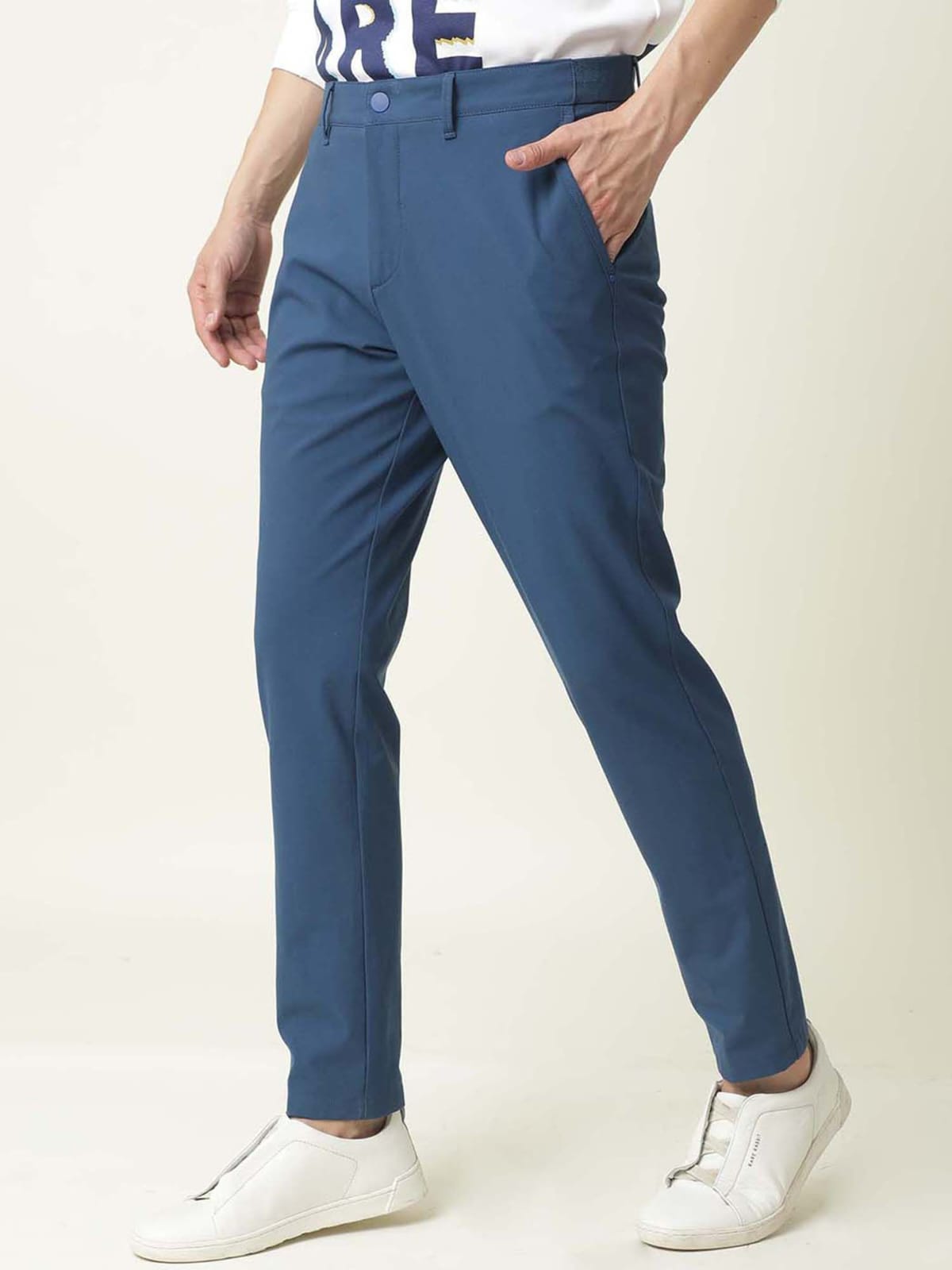 Tokyo Stitch blue color trouser for men