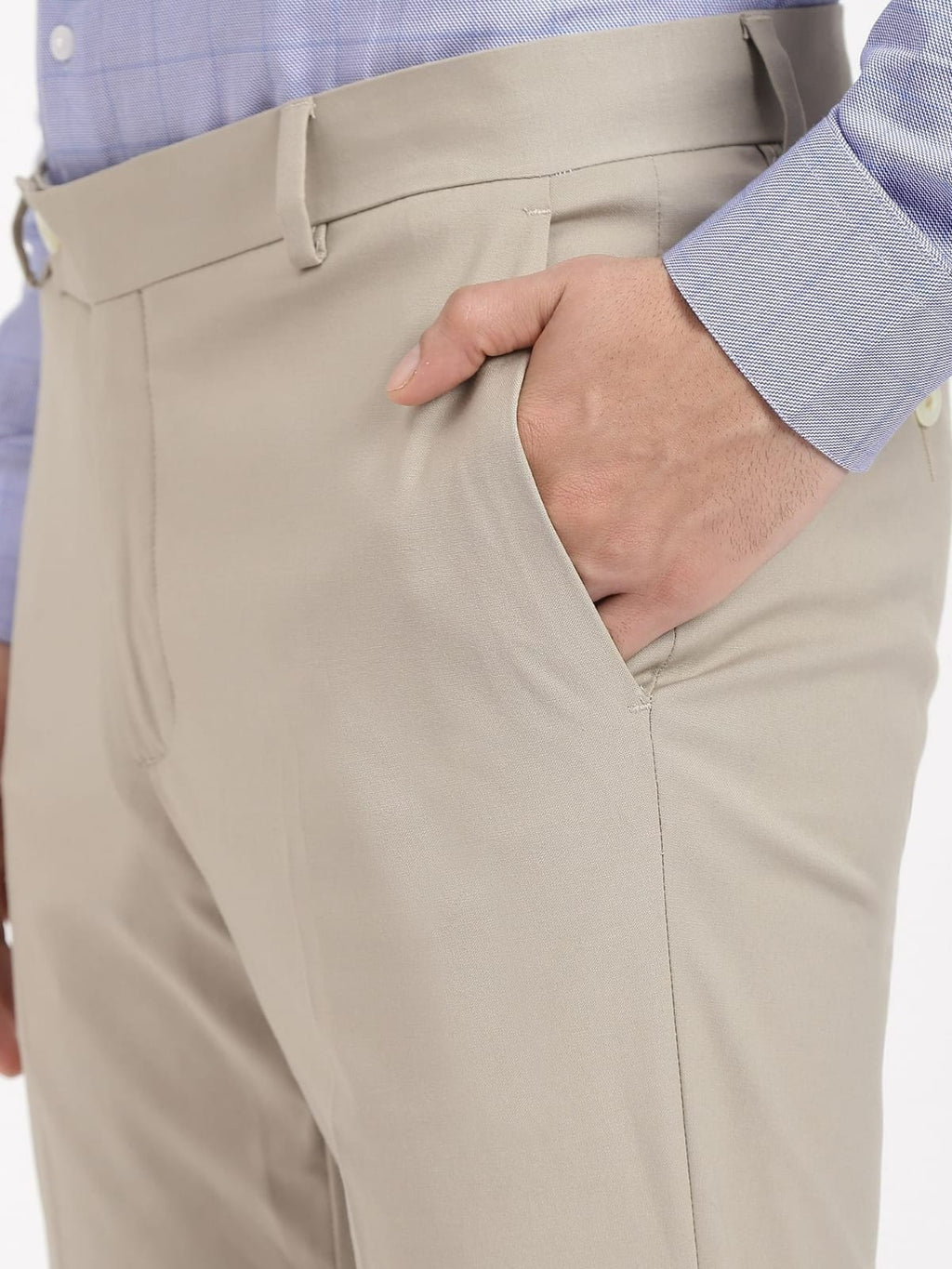 Tokyo Stitch light grey color trouser for men