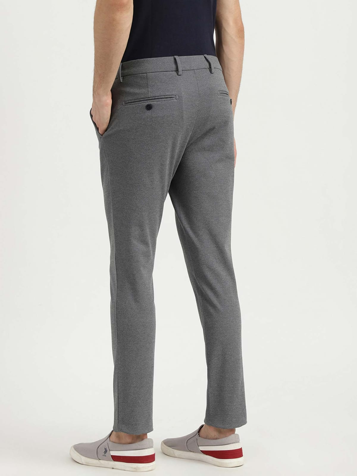 Tokyo Stitch dark grey color trouser for men