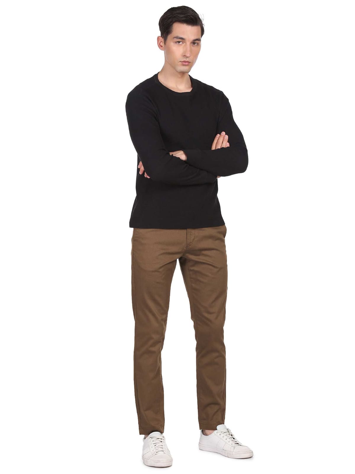Tokyo Stitch dark brown color trouser for men