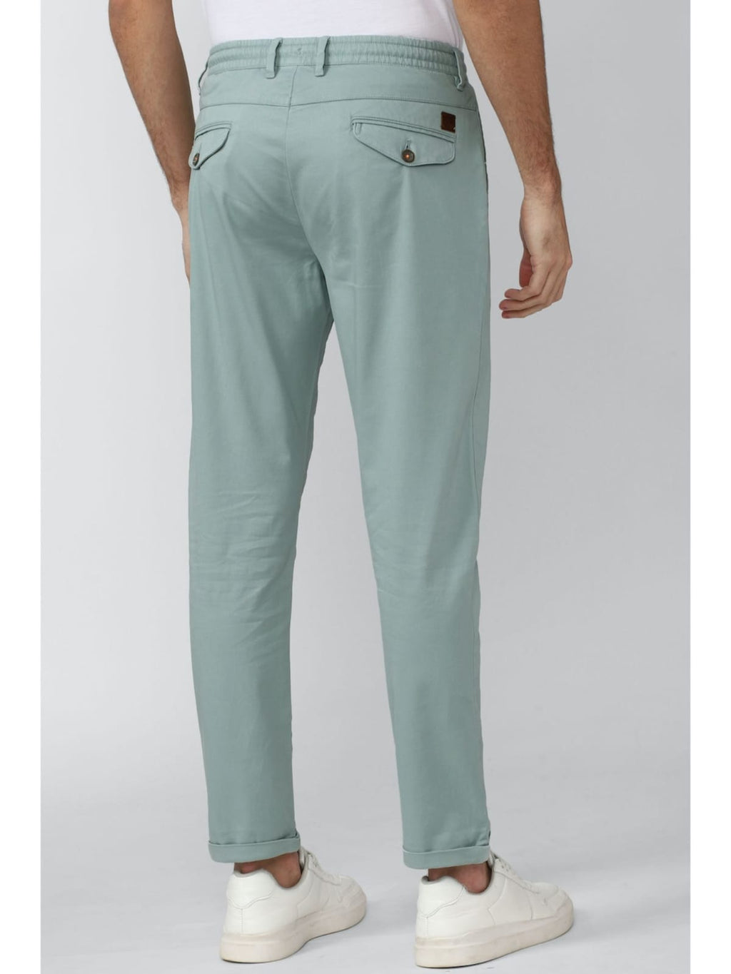 Tokyo Stitch olive green color trouser for men