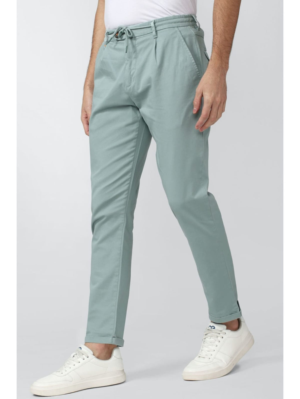 Tokyo Stitch olive green color trouser for men