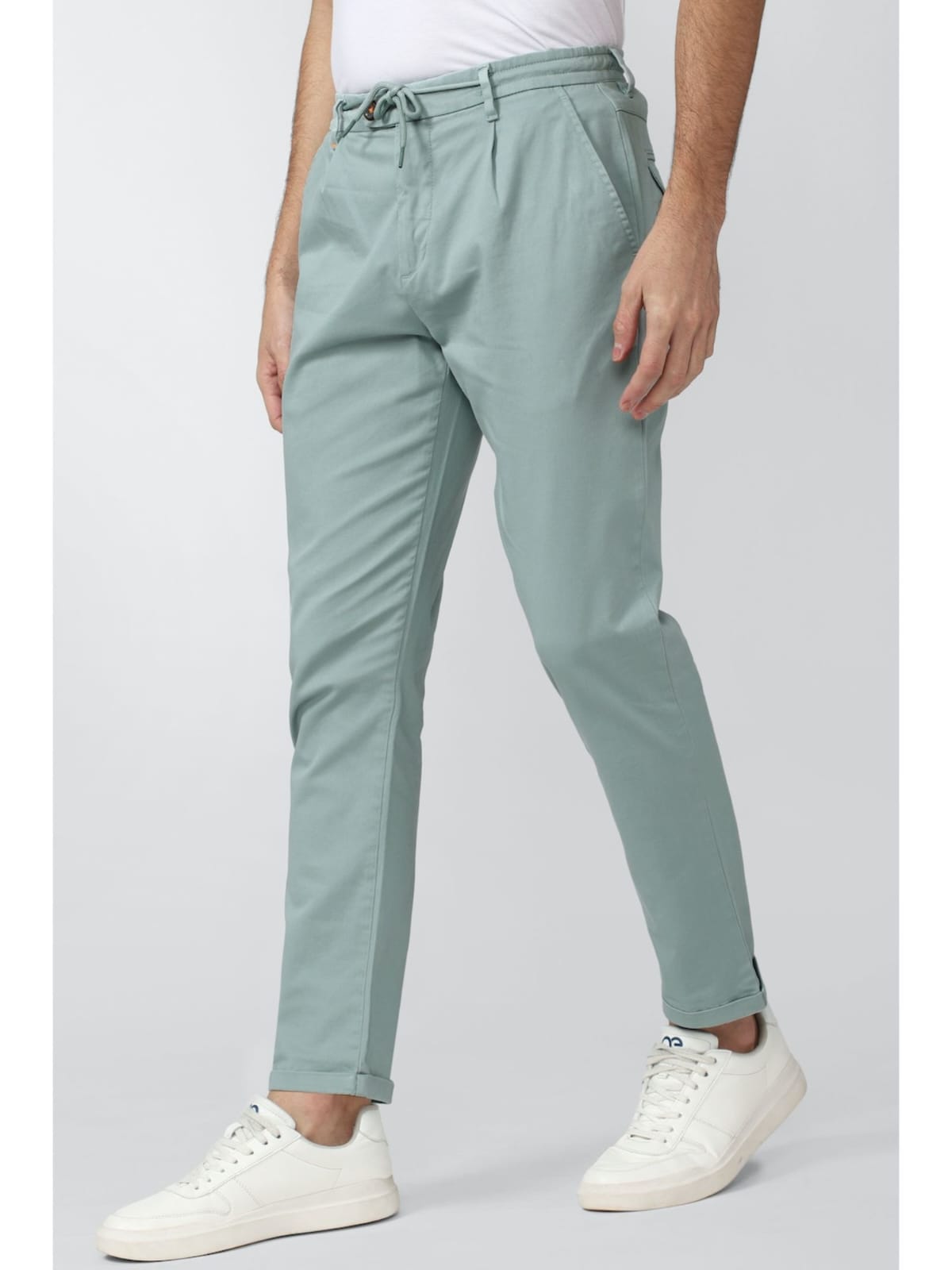 Tokyo Stitch olive green color trouser for men