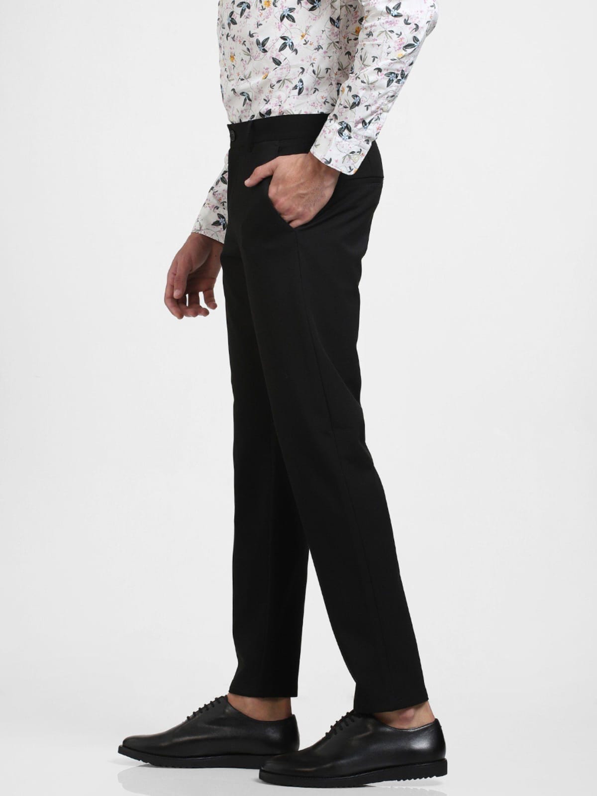 Tokyo Stitch dark black color trouser for men