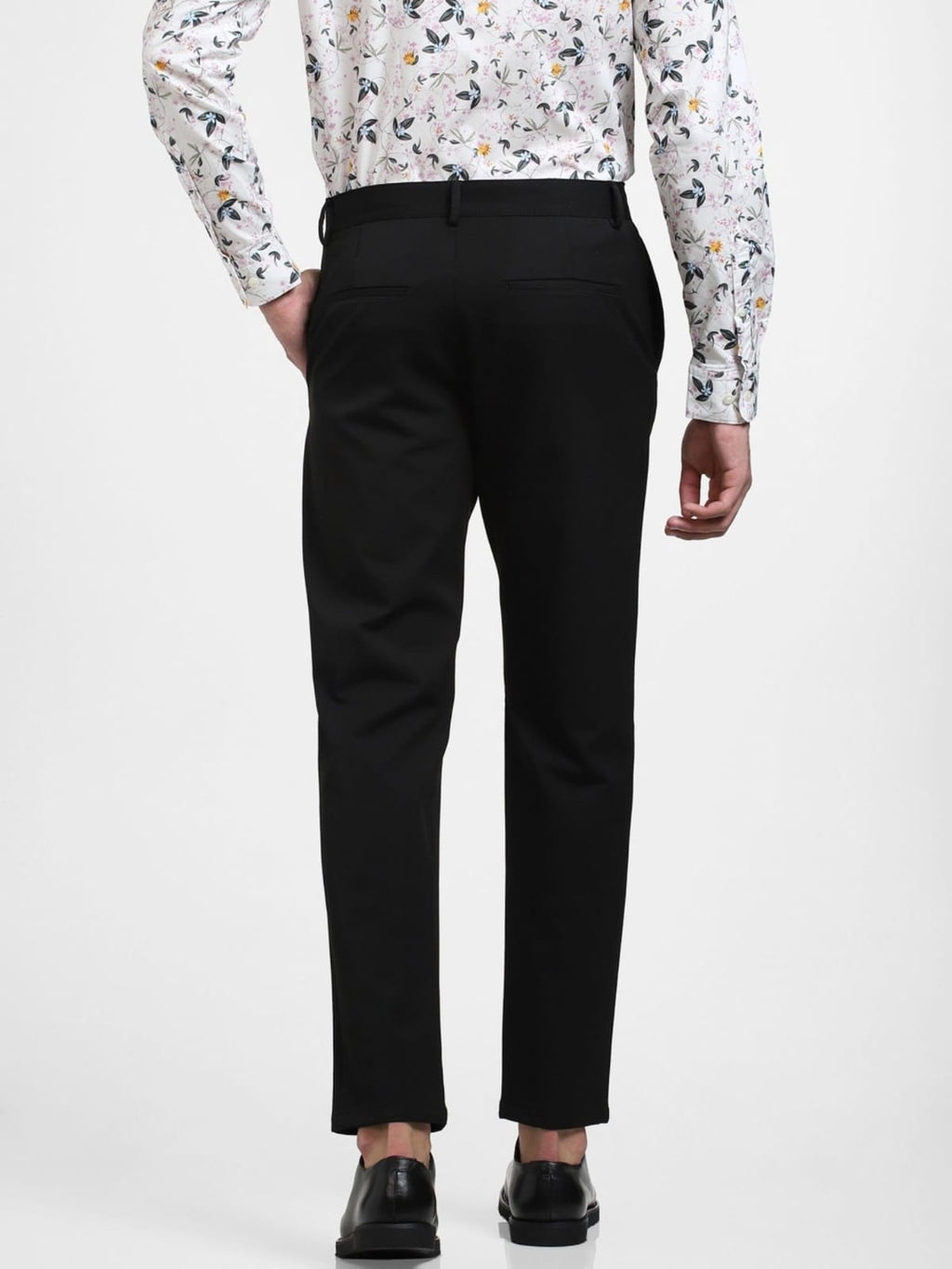 Tokyo Stitch dark black color trouser for men