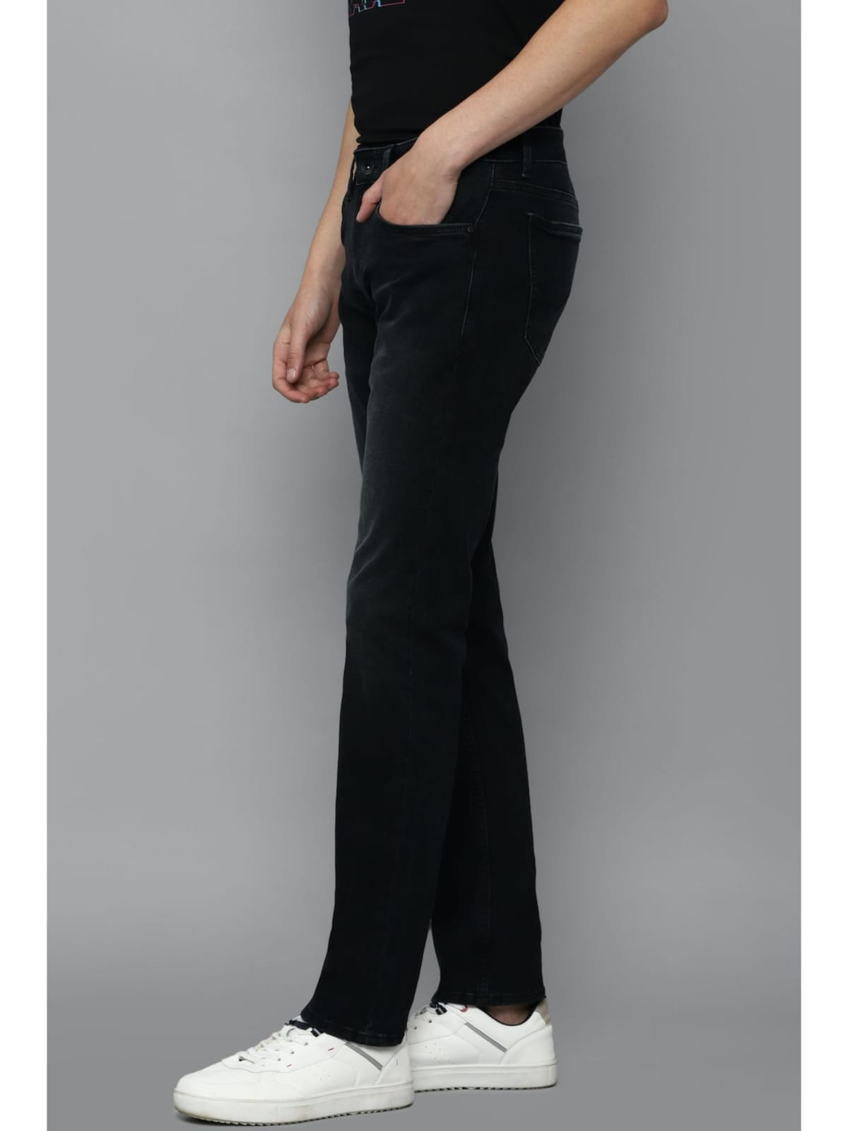 TheBlueVibe Men black stretchable jeans