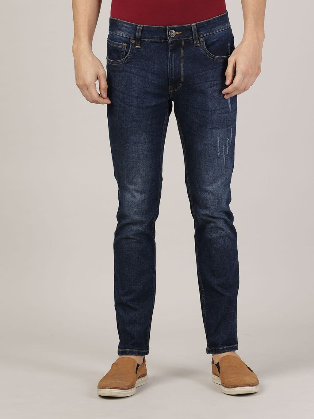 TheBlueVibe Men blue stretchable jeans