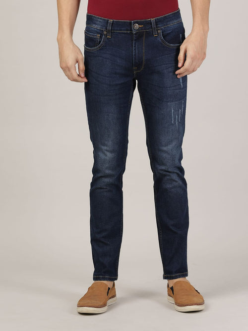 TheBlueVibe Men blue stretchable jeans
