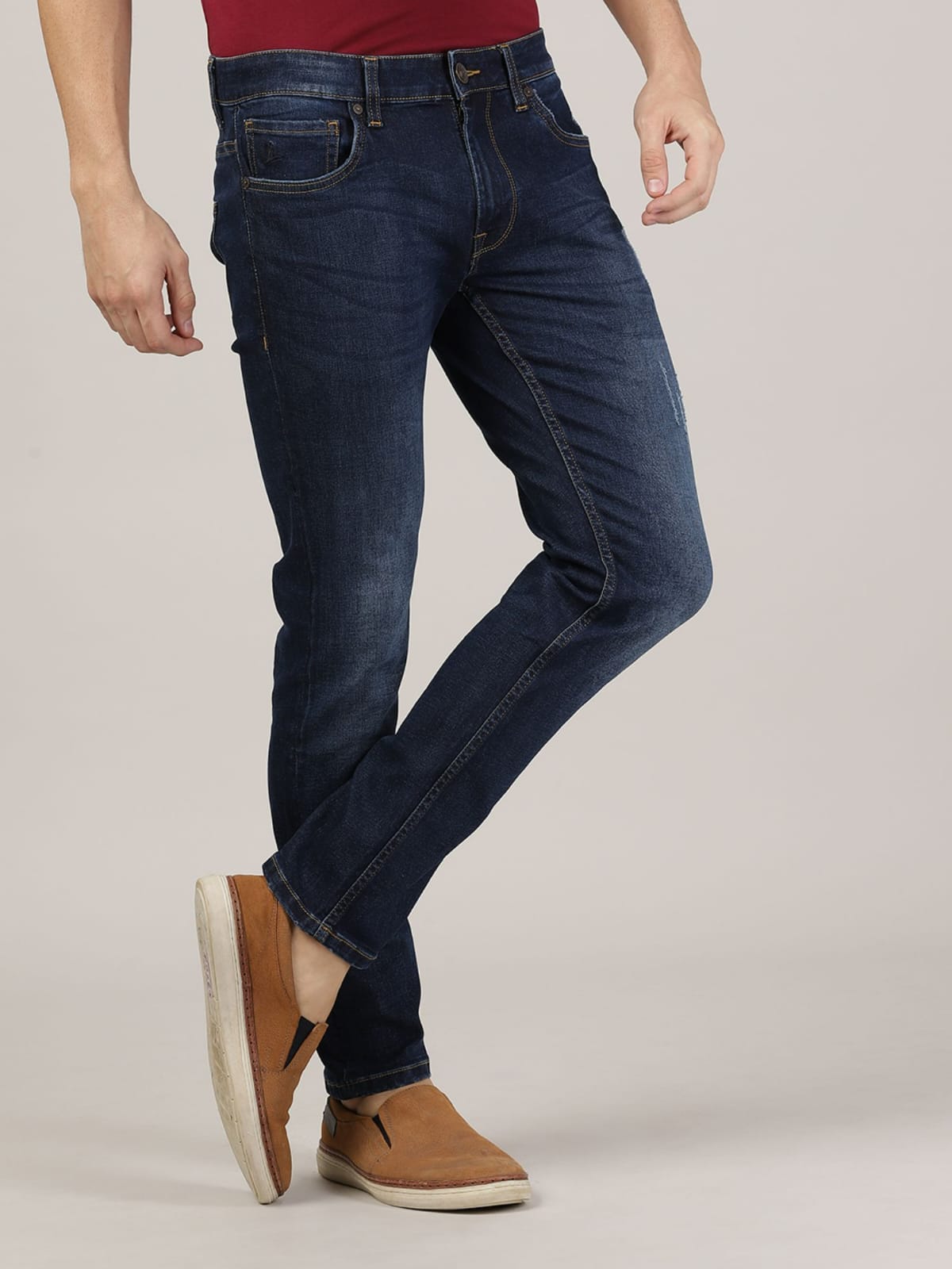 TheBlueVibe Men blue stretchable jeans