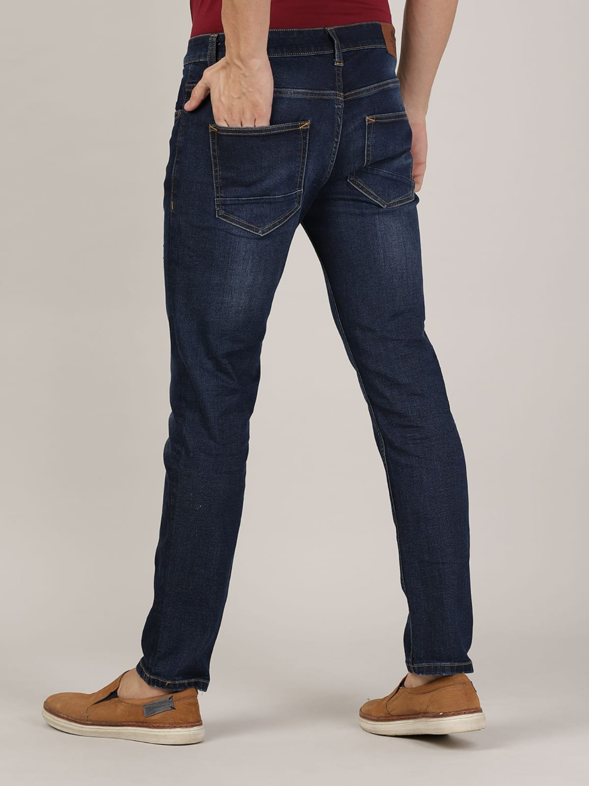 TheBlueVibe Men blue stretchable jeans