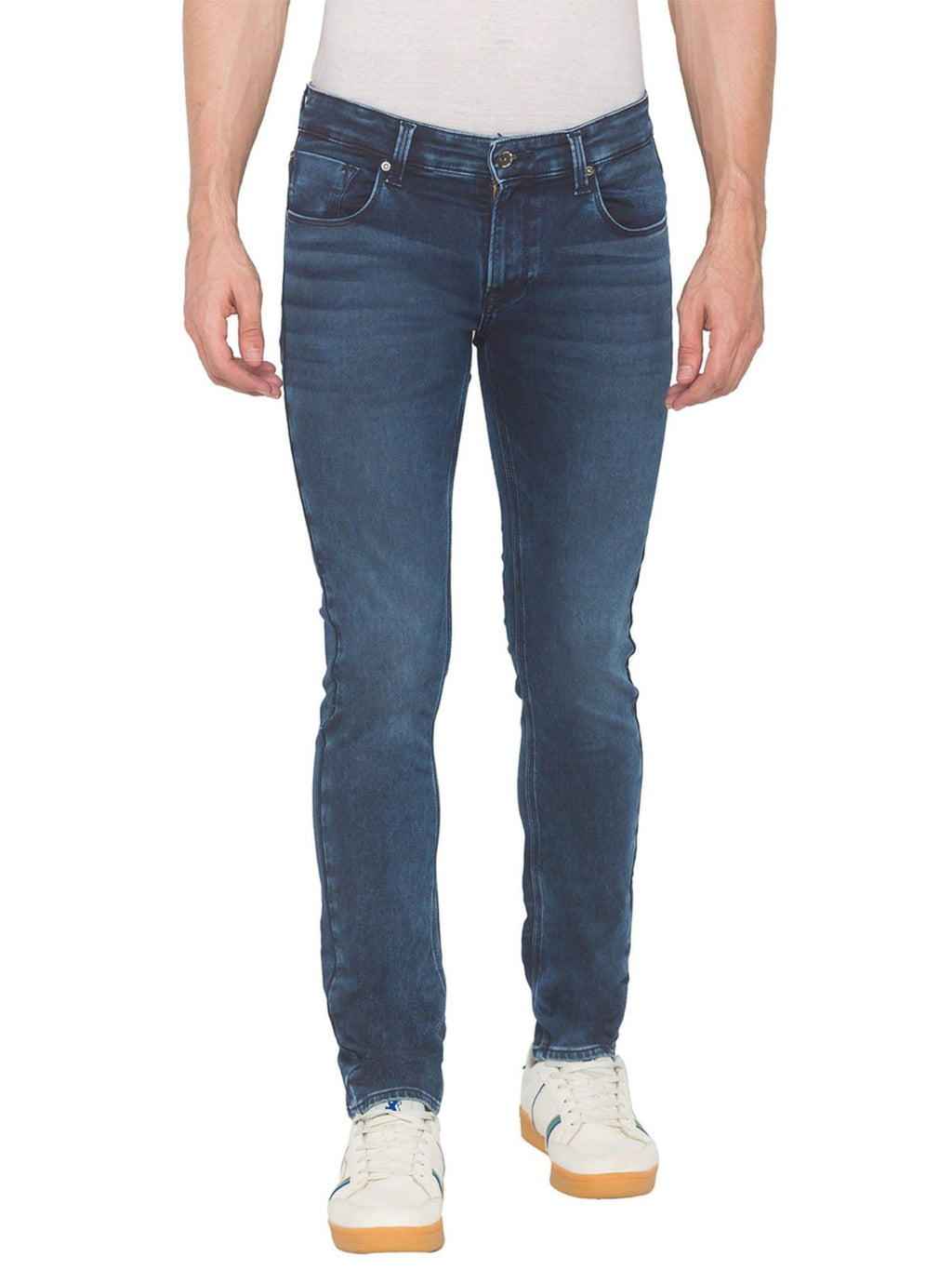 TheBlueVibe Men blue stretchable jeans