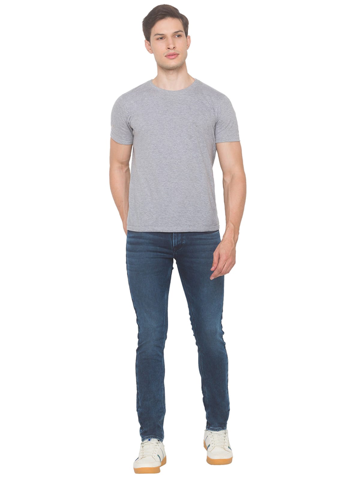 TheBlueVibe Men blue stretchable jeans