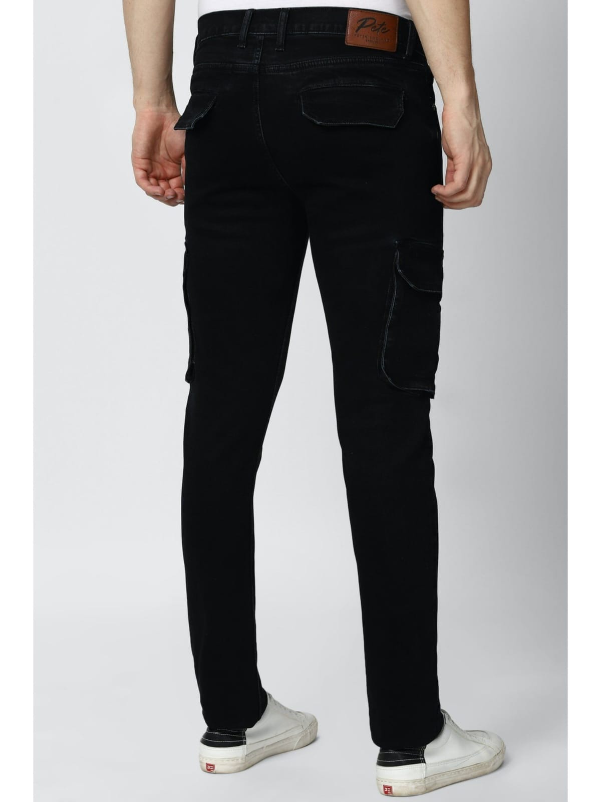 TheBlueVibe Men Z-black stretchable jeans