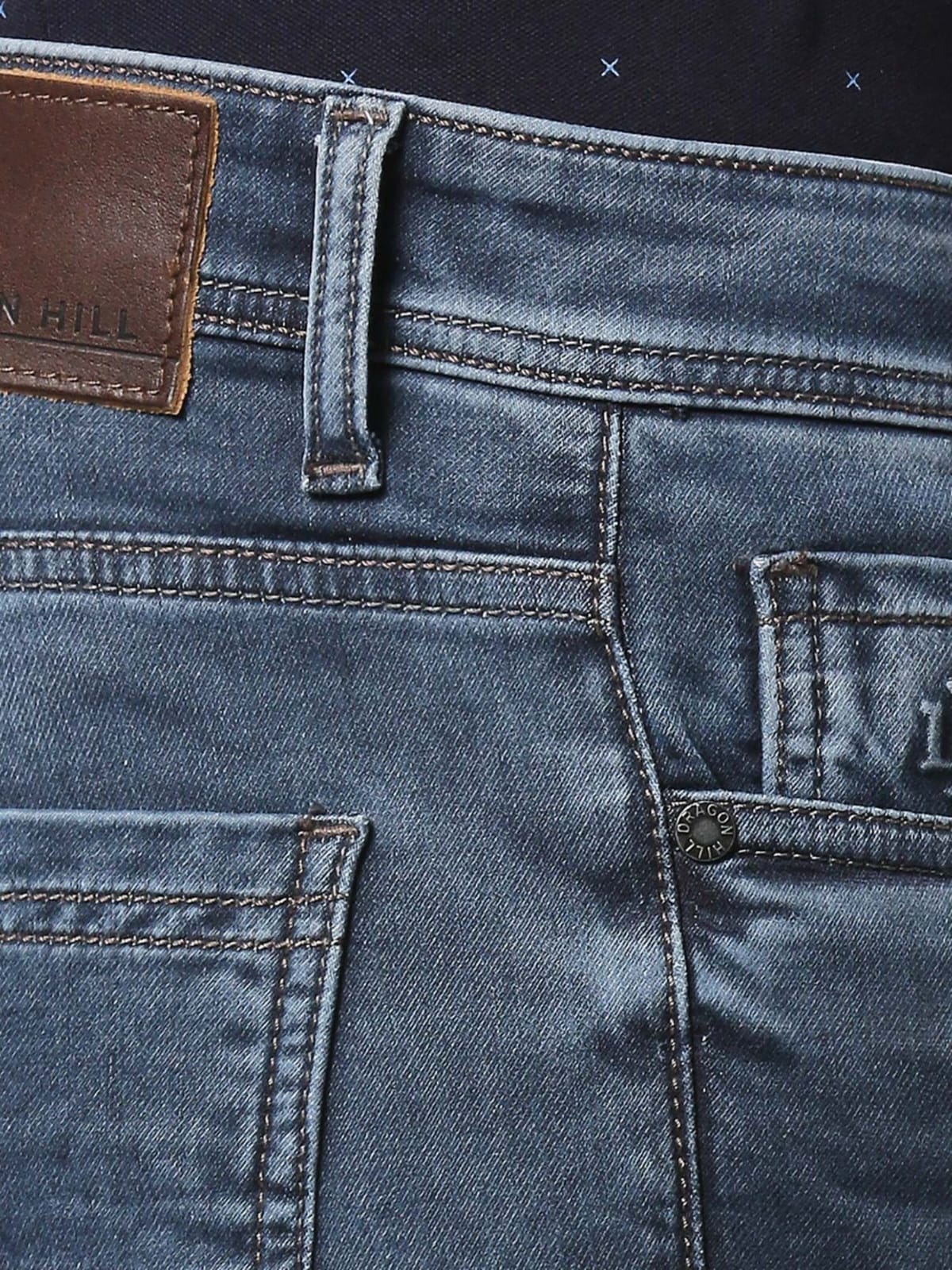TheBlueVibe Men carbon grey stretchable jeans