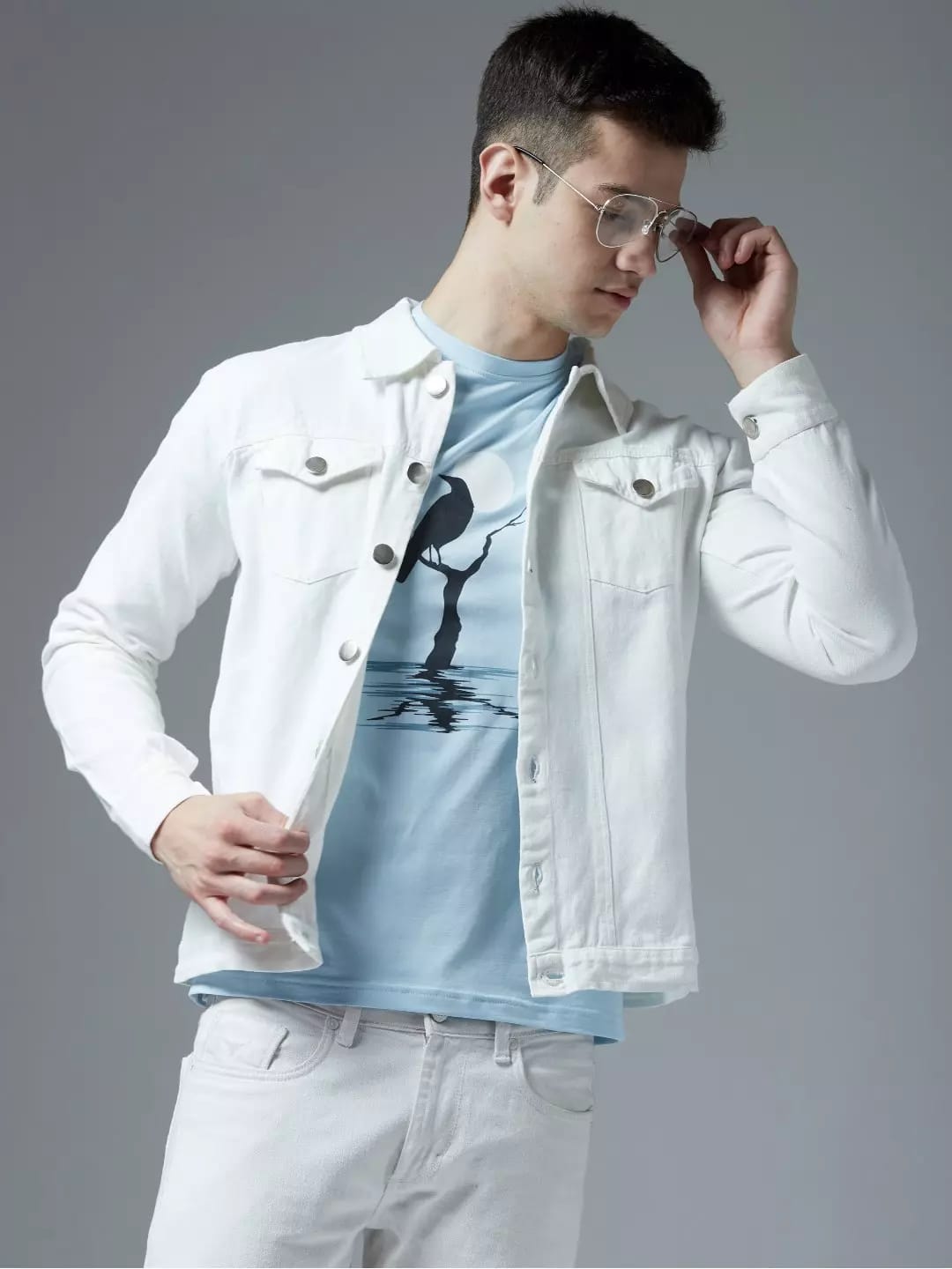 Tokyo Stitch White  jacket for men