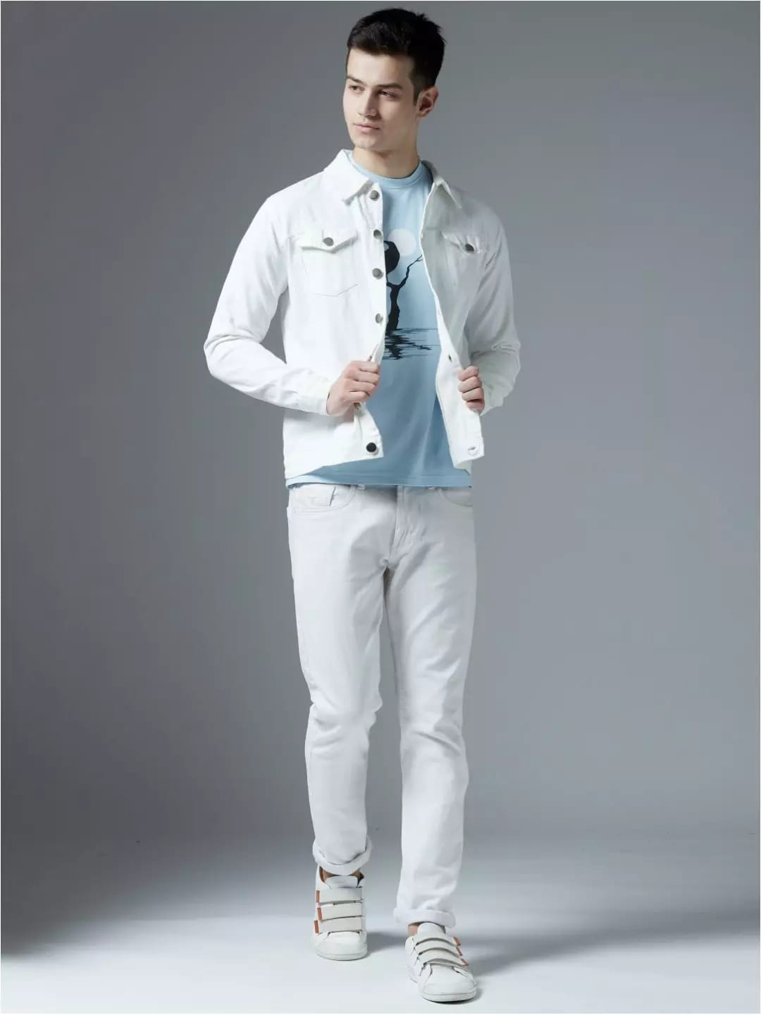 Tokyo Stitch White  jacket for men