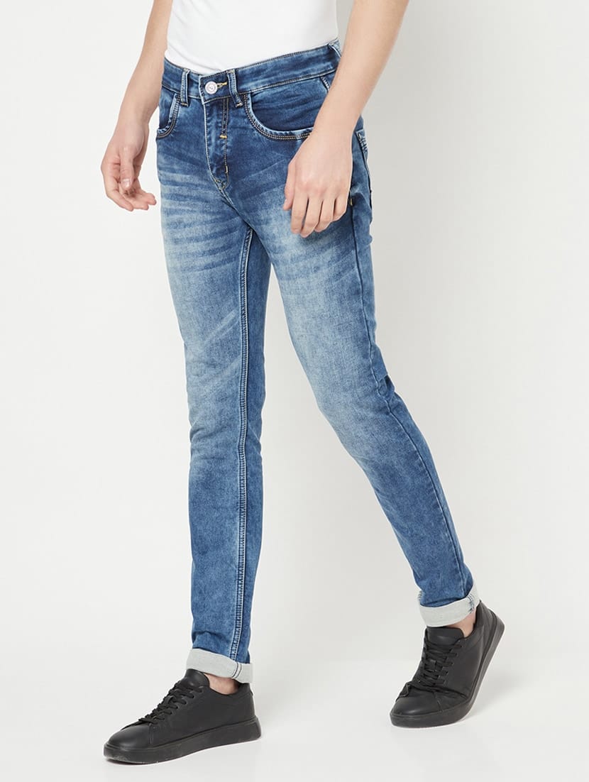Tokyo Stitch Men Black stretchable jeans