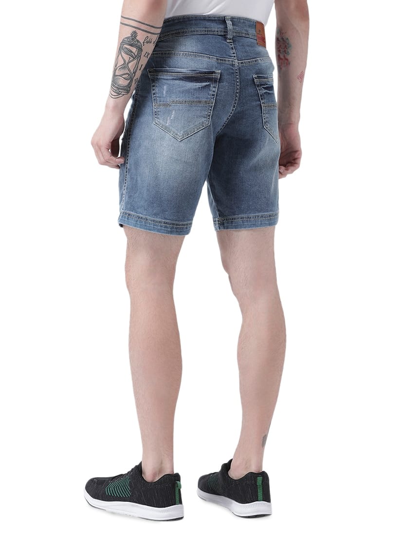 Tokyo Stitch denim stretchable light blue men short