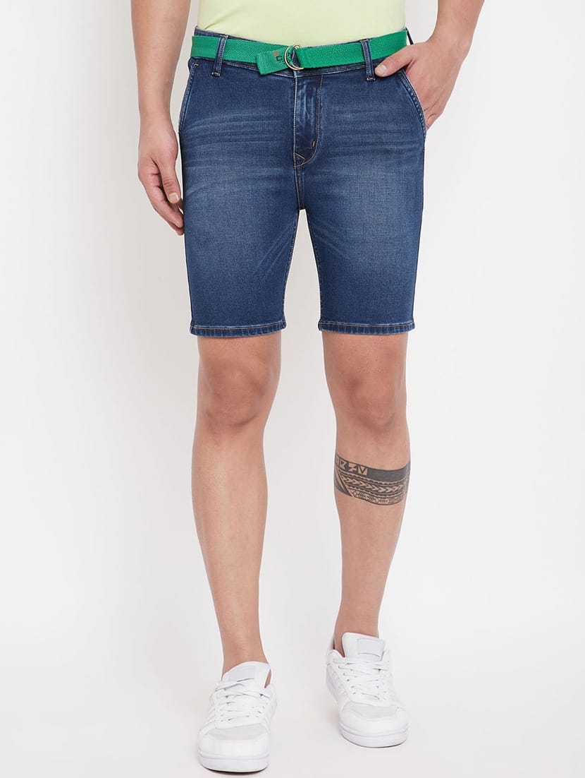 Tokyo Stitch denim stretchable Dark blue men short