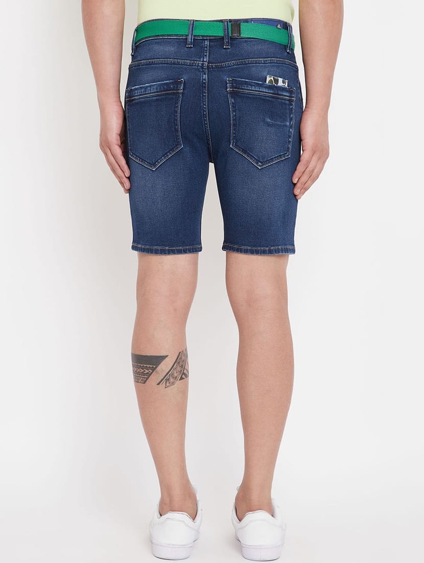 Tokyo Stitch denim stretchable Dark blue men short
